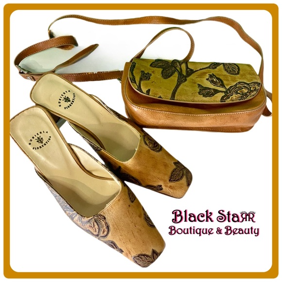 🇮🇹Cuoieria Fiorentina Italian designer shoes & purse. NEW. Sz 36/6.5